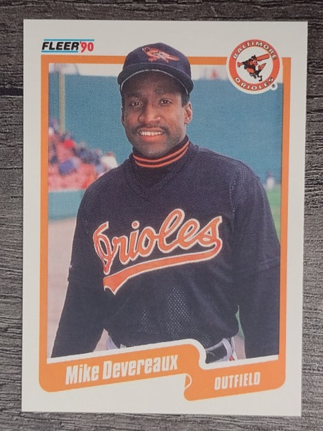1990 Fleer #175 Mike Devereaux