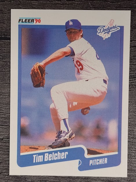 1990 Fleer #389 Tim Belcher