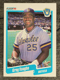 1990 Fleer #339 Greg Vaughn