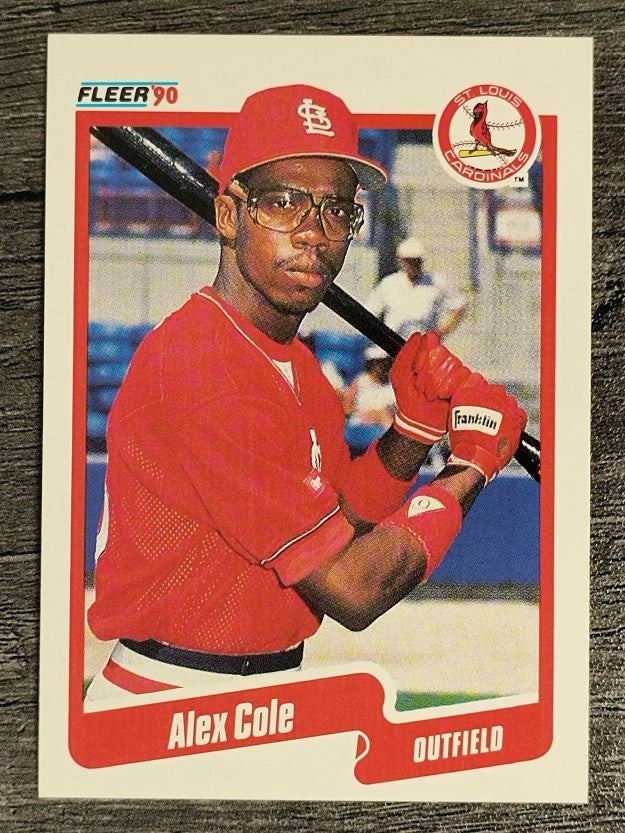 1990 Fleer #244 Alex Cole RC