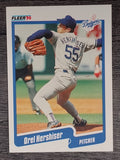 1990 Fleer #399 Orel Hershiser