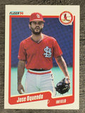 1990 Fleer #255 Jose Oquendo