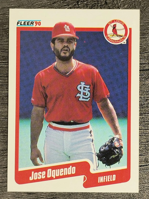 1990 Fleer #255 Jose Oquendo