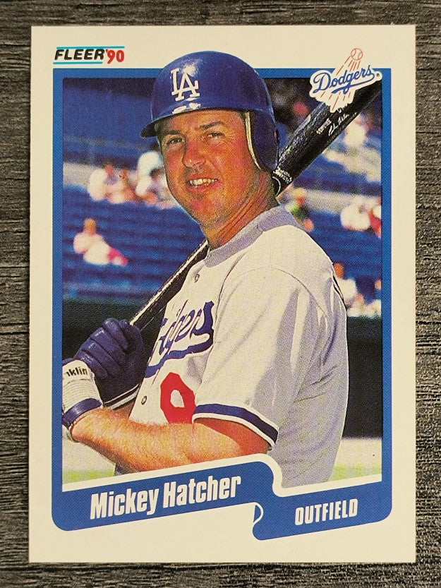 1990 Fleer #398 Mickey Hatcher