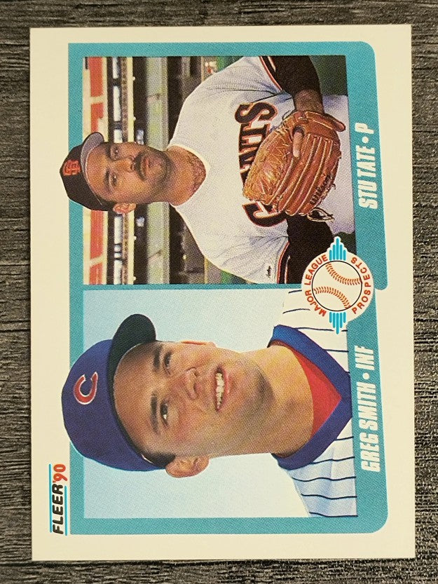 1990 Fleer #643 Greg Smith RC/Stu Tate RC