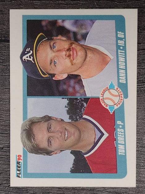 1990 Fleer #644 Tom Drees RC/Dann Howitt RC