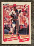 1990 Fleer #415 Tom Browning