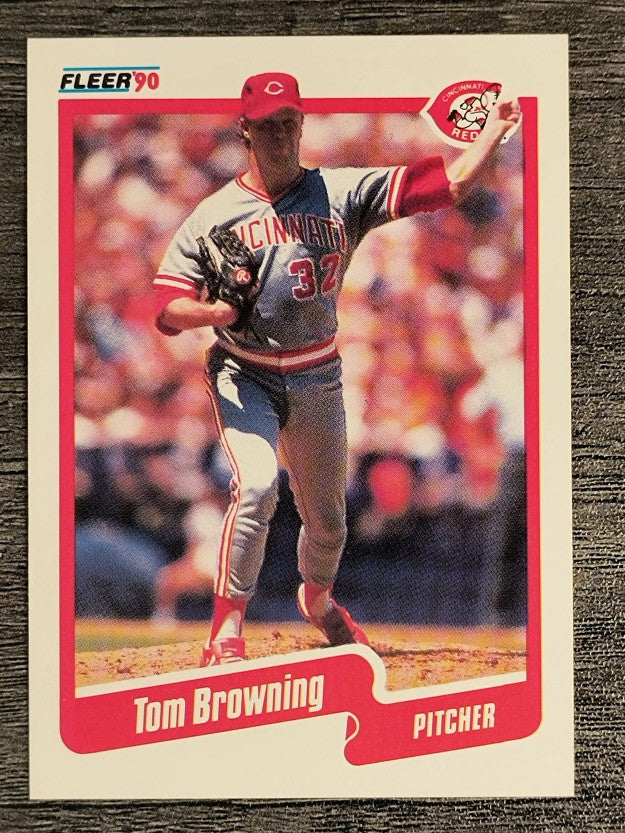 1990 Fleer #415 Tom Browning