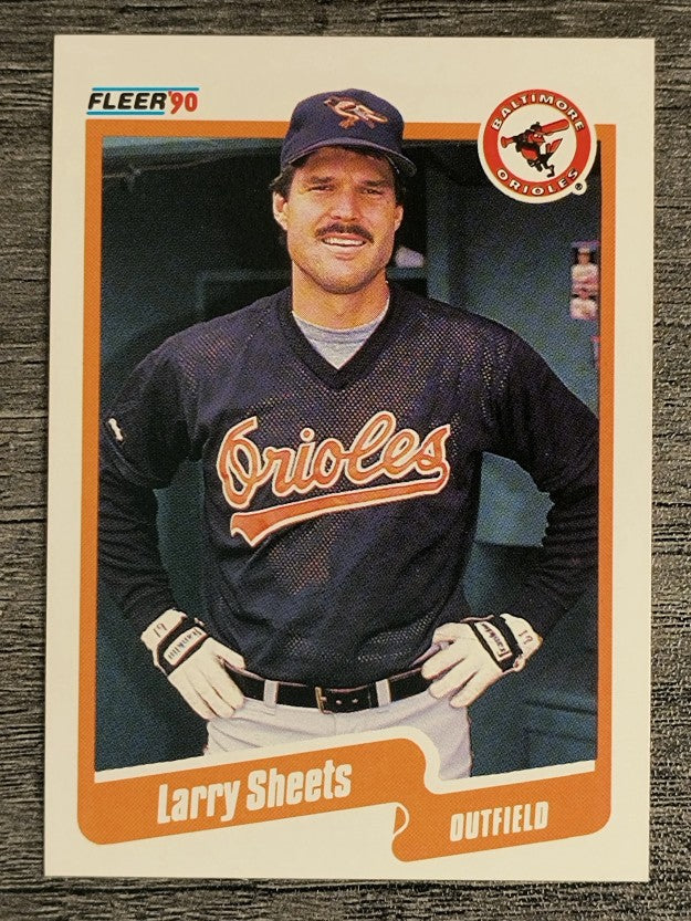 1990 Fleer #189 Larry Sheets