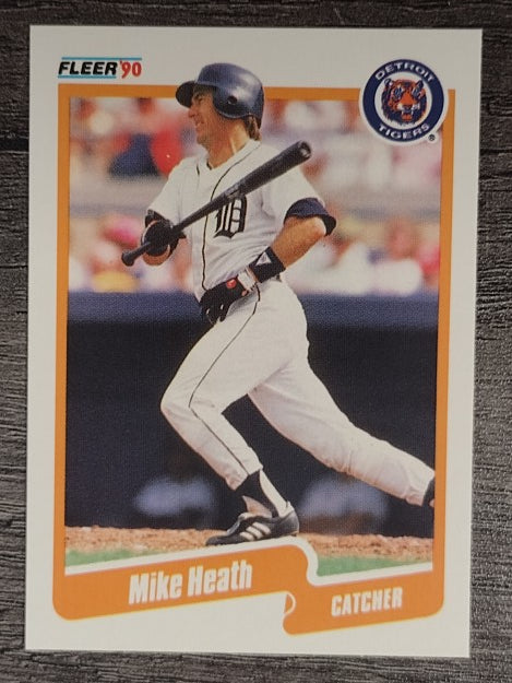 1990 Fleer #603 Mike Heath