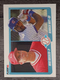 1990 Fleer #645 Mike Roesler RC/Derrick May RC