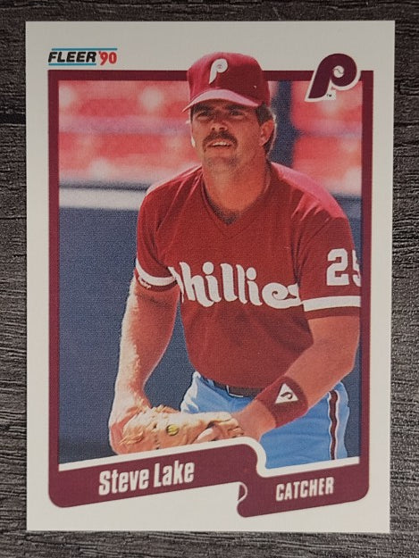1990 Fleer #566 Steve Lake