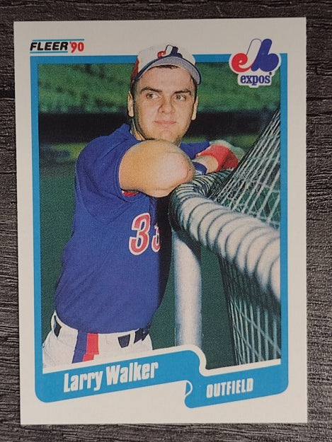 1990 Fleer #363 Larry Walker RC