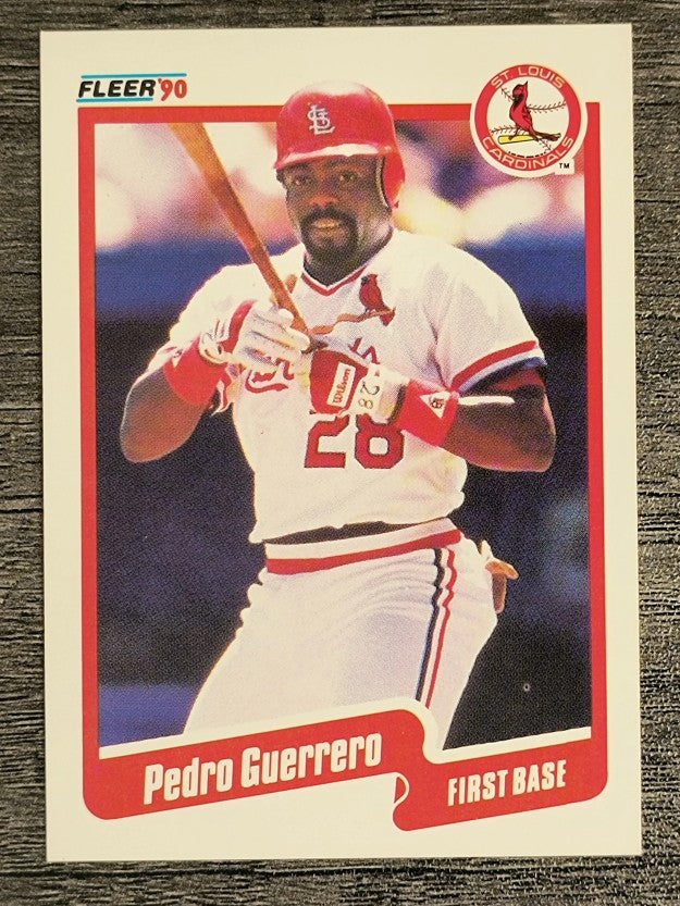 1990 Fleer #250 Pedro Guerrero