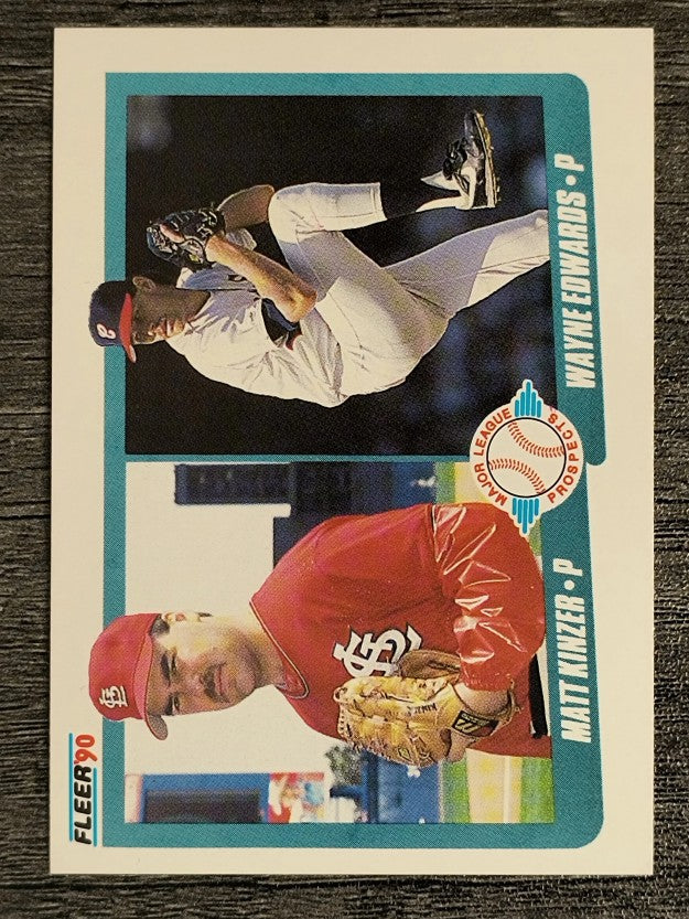 1990 Fleer #652 Matt Kinzer RC/Wayne Edwards RC
