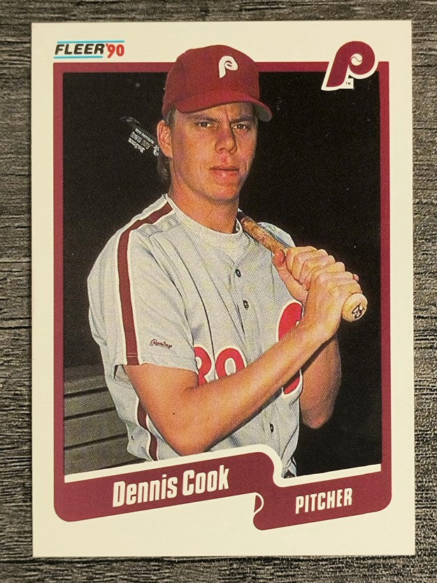 1990 Fleer #554 Dennis Cook