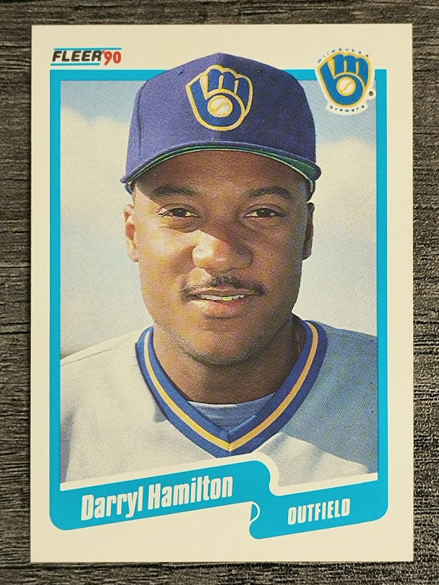 1990 Fleer #325 Darryl Hamilton