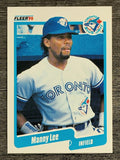 1990 Fleer #86 Manny Lee
