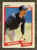 1990 Fleer #439 Tom Brookens