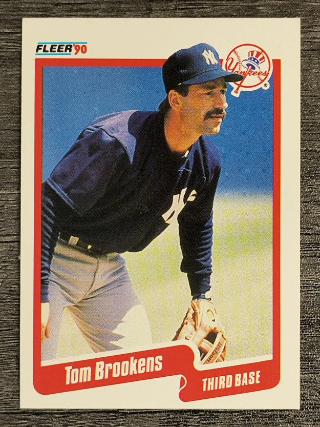 1990 Fleer #439 Tom Brookens