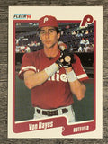 1990 Fleer #559 Von Hayes