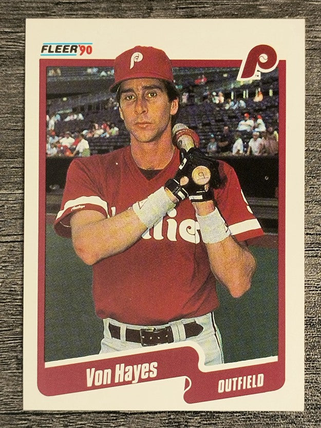 1990 Fleer #559 Von Hayes