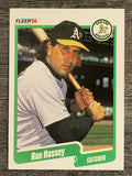 1990 Fleer #8 Ron Hassey
