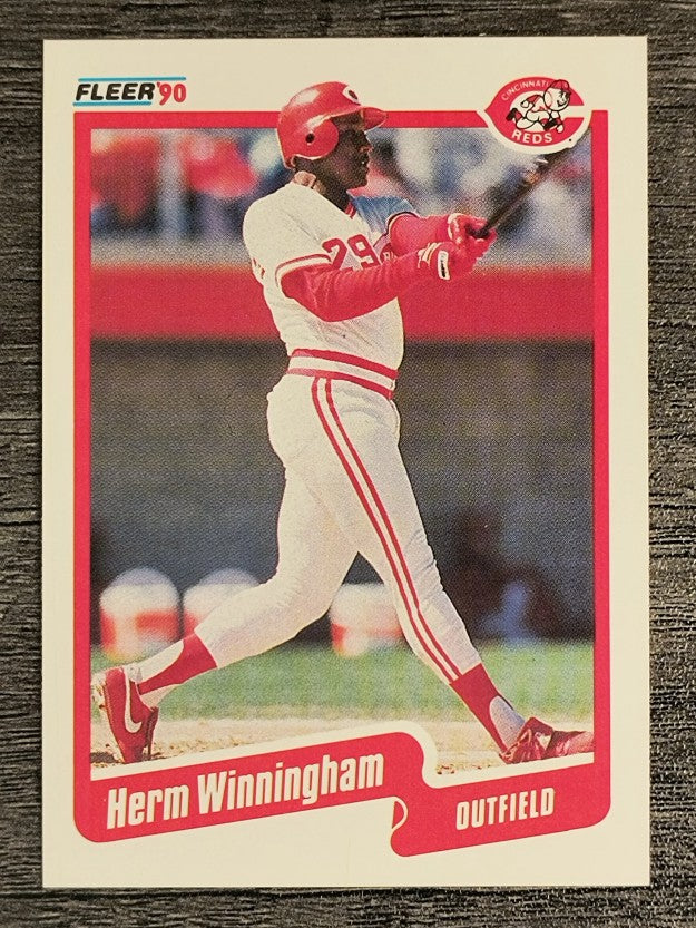 1990 Fleer #435 Herm Winningham