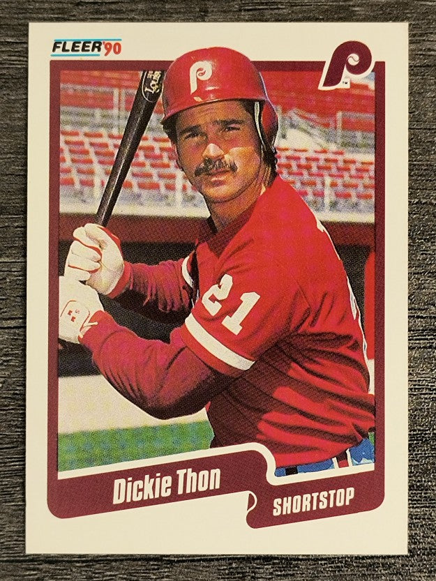 1990 Fleer #573 Dickie Thon
