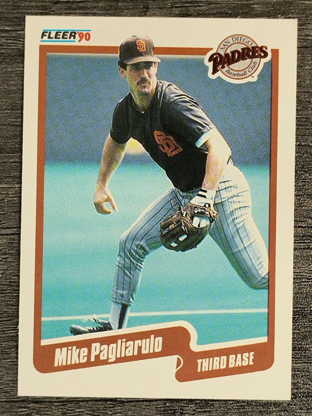 1990 Fleer #163 Mike Pagliarulo