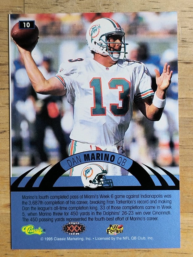 1996 Classic NFL Experience #10 Dan Marino