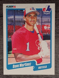 1990 Fleer #353B Dave Martinez/Red on front