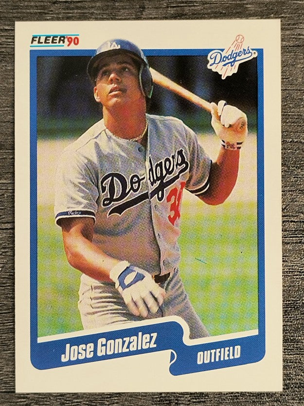 1990 Fleer #394 Jose Gonzalez
