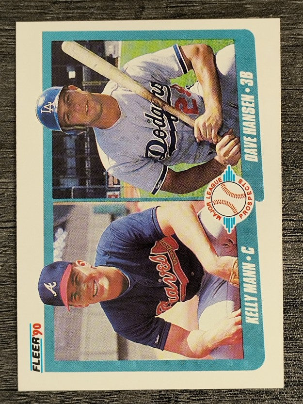 1990 Fleer #642 Kelly Mann RC/Dave Hansen RC