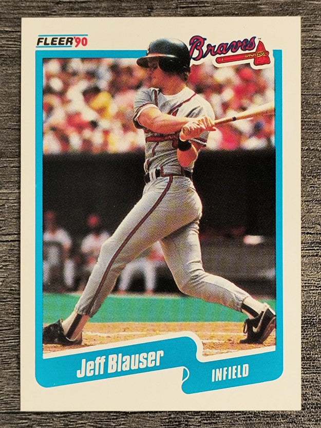 1990 Fleer #576 Jeff Blauser