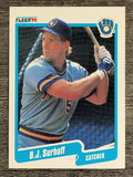 1990 Fleer #338 B.J. Surhoff