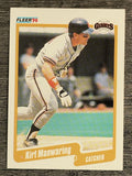 1990 Fleer #63 Kirt Manwaring