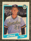 1990 Fleer #333 Jeff Peterek RC