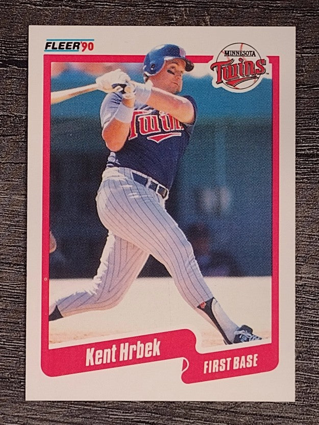 1990 Fleer #378 Kent Hrbek