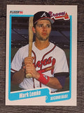 1990 Fleer #587 Mark Lemke