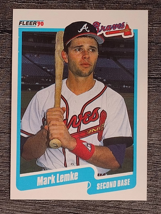 1990 Fleer #587 Mark Lemke