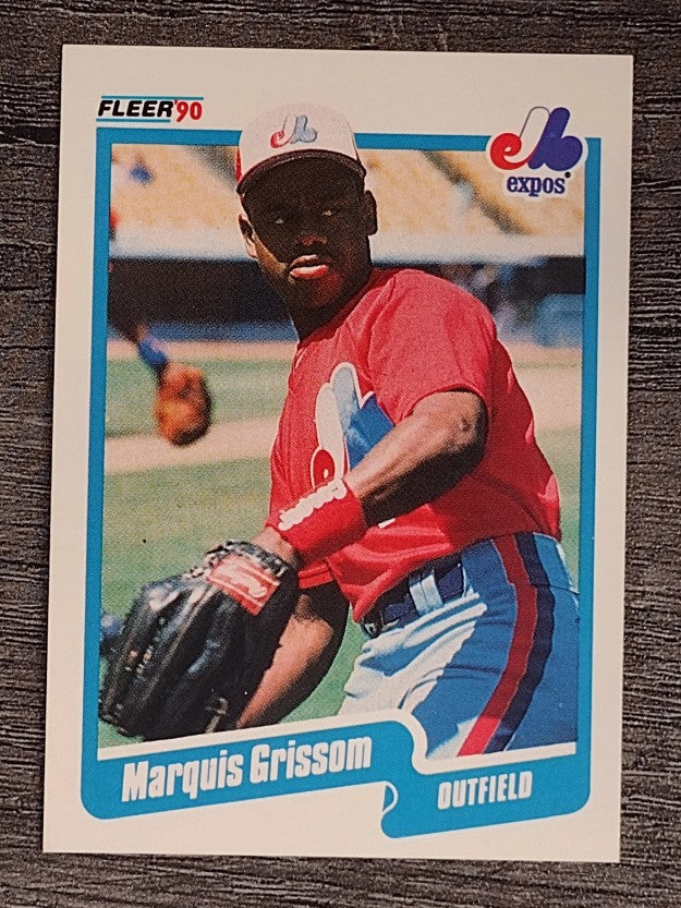 1990 Fleer #347 Marquis Grissom RC