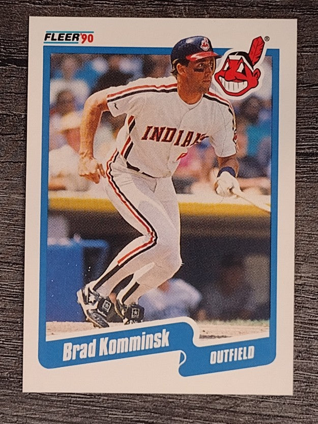 1990 Fleer #496 Brad Komminsk