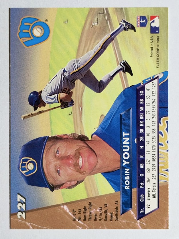 1993 Ultra #227 Robin Yount