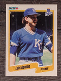 1990 Fleer #101 Luis Aquino
