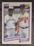 1990 Fleer #634 Tony Fernandez/Cal Ripken