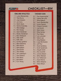 1990 Fleer #654 CL: A's/Cubs/Giants/Blue Jays