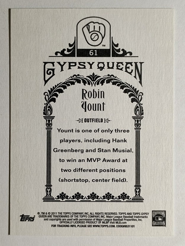 2011 Topps Gypsy Queen #61 Robin Yount