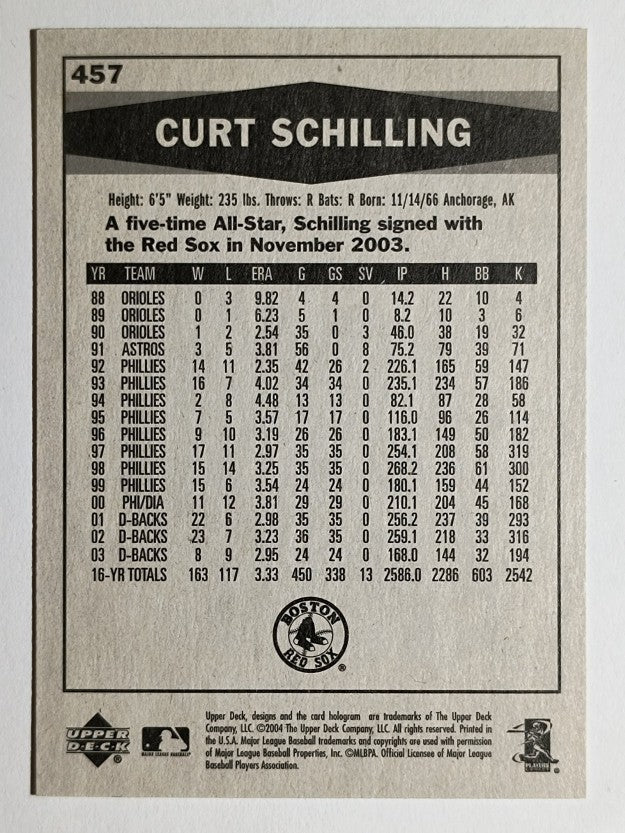 2004 Upper Deck Vintage #457 Curt Schilling