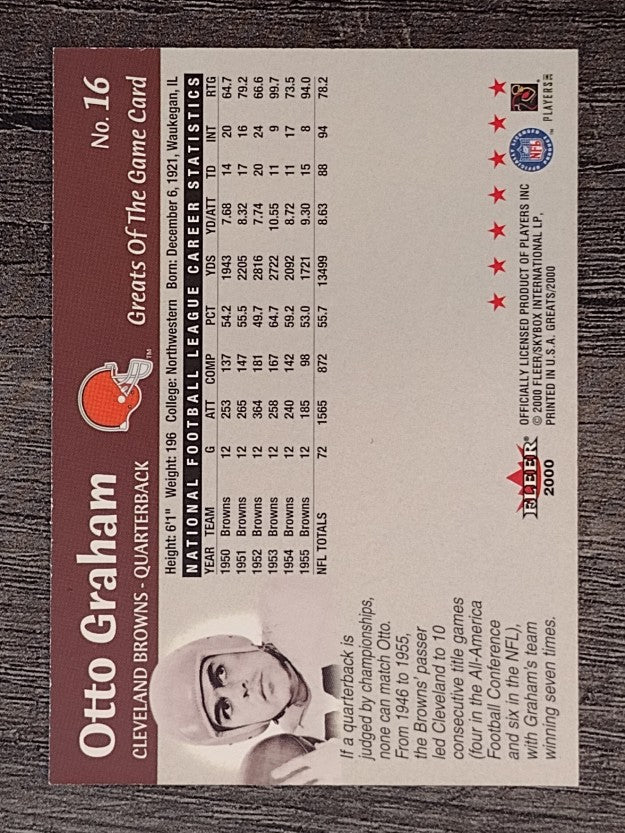 2000 Greats of the Game #16 Otto Graham